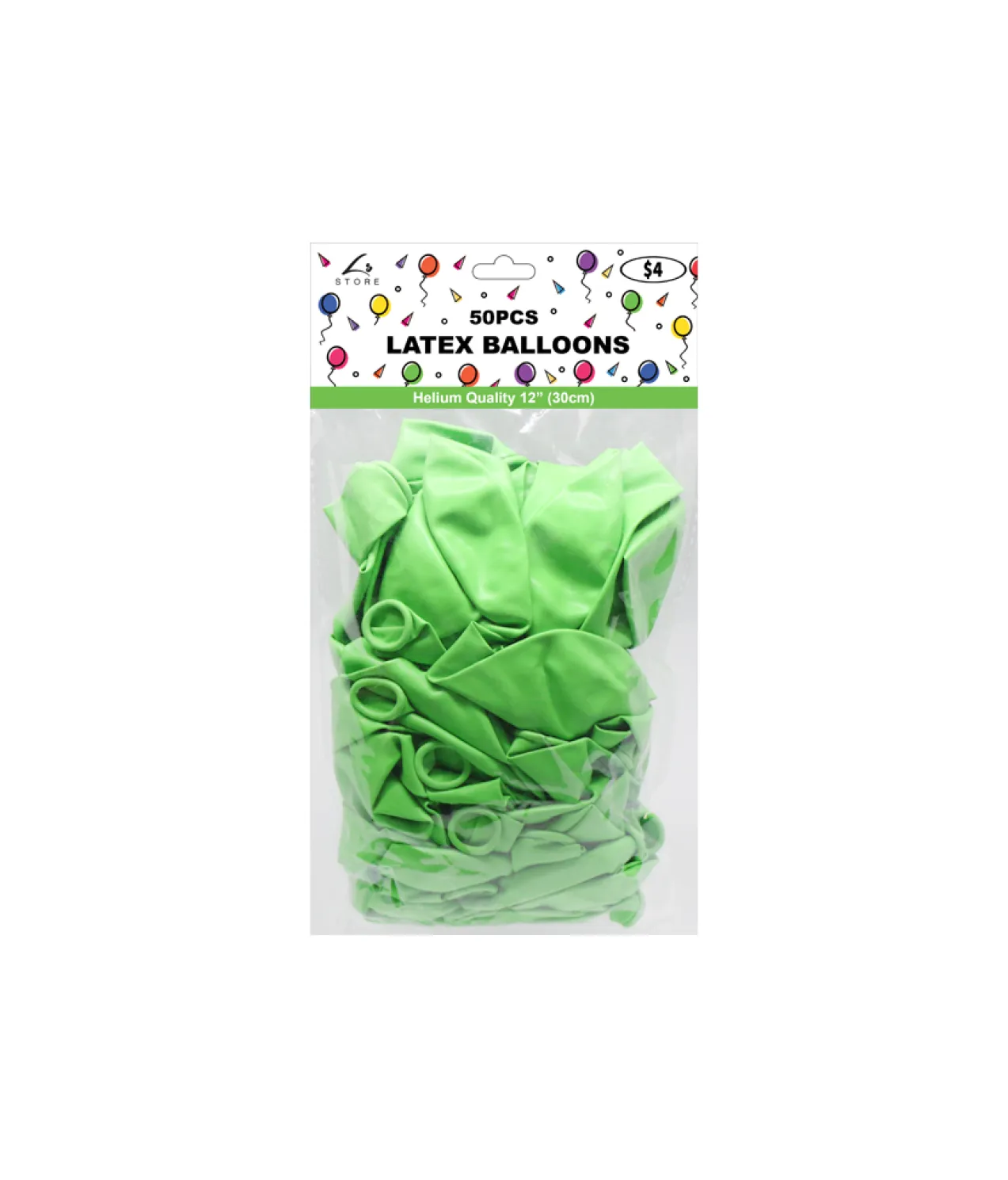 Lime Green Latex Balloons 12inch 50pk