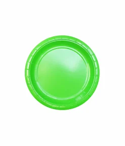 Lime Green Paper Plates 12x9in