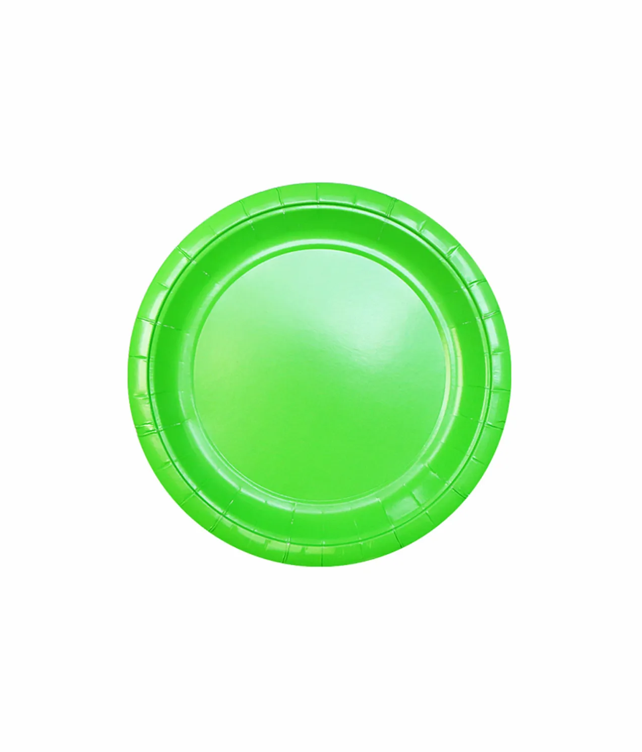 Lime Green Paper Plates 12x9in