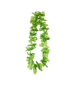 Lime Metallic Flower Lei