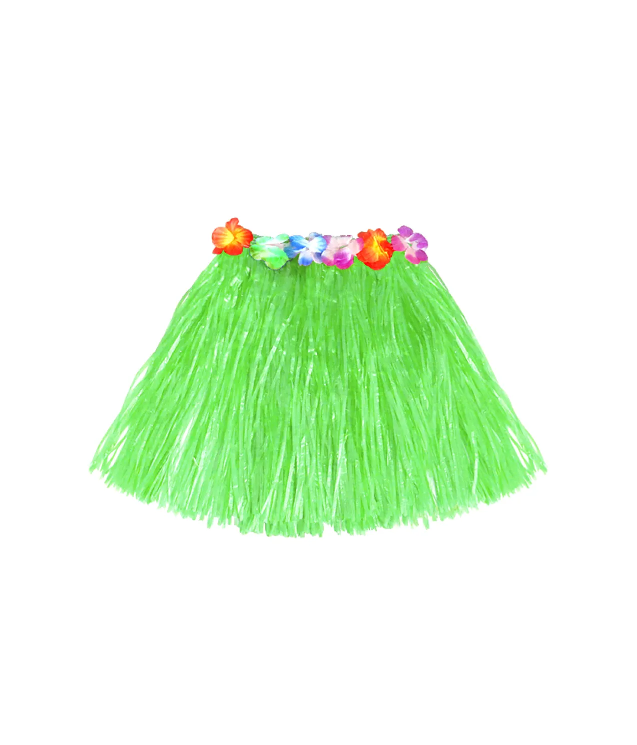 Lime Short Hula Skirt 40cm
