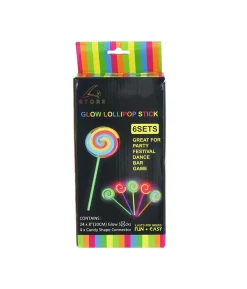 Lollipop Glow In The Dark 6 Set