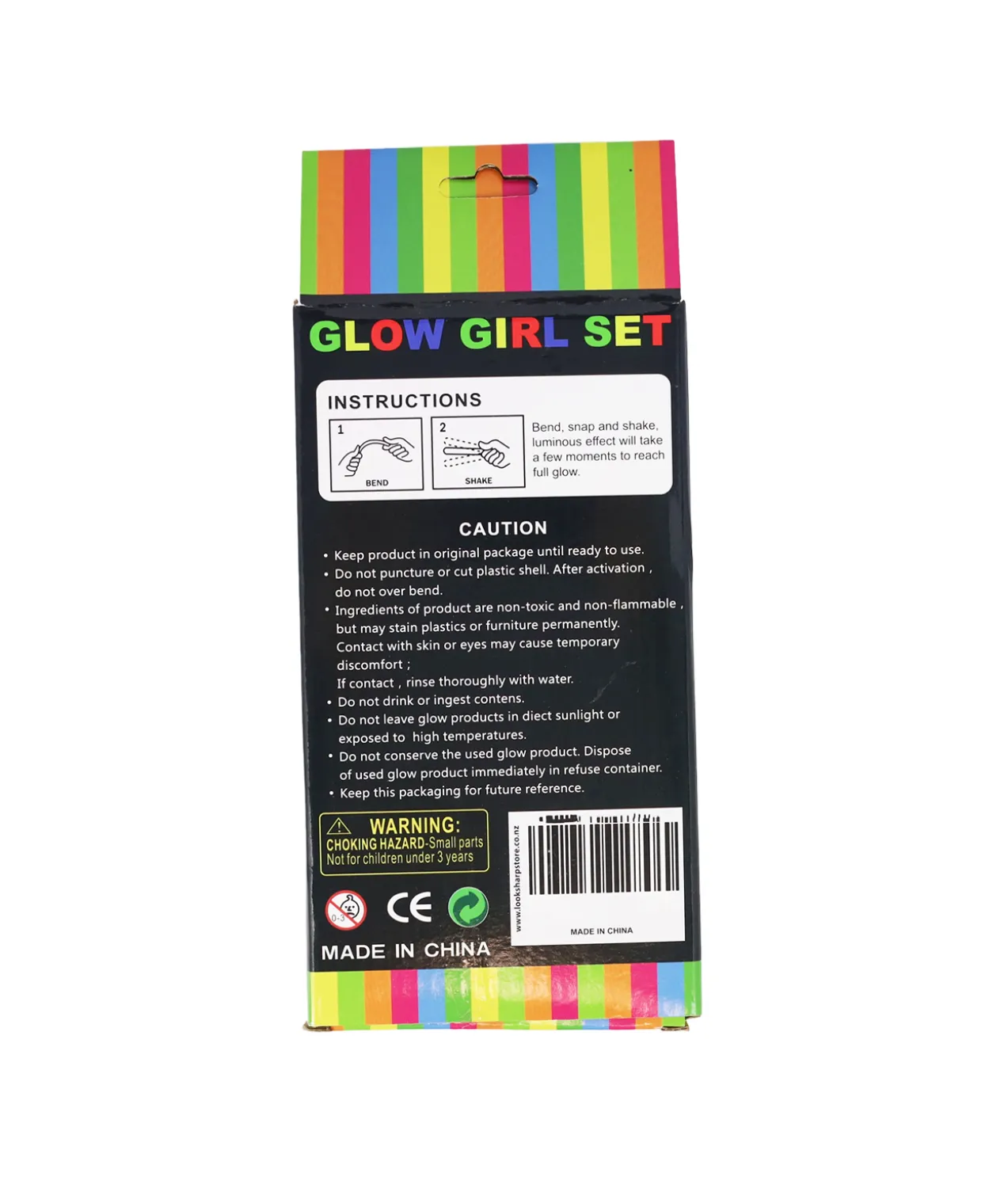 Lollipop Glow In The Dark 6 Set