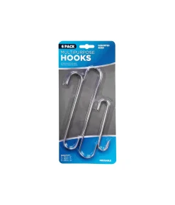 Long Steel Hooks 9pc