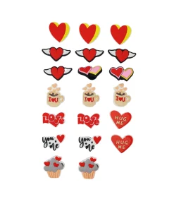 Love Shoe Charms 20pc
