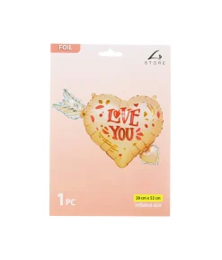Love You Arrow Foil Balloon 1pc