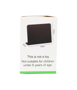 “L” Shaped PVC Small Black Chalk Board Signs 12pc 10×7.5cm
