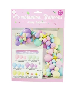Macaron Color Combination Party Balloon Garland Kit 152pc