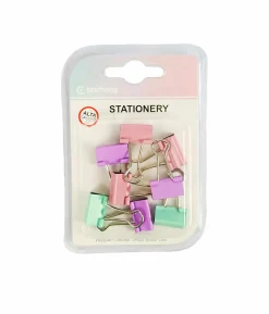 Macaron Colors Binder Clips 8pc