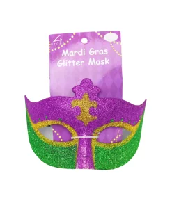 Mardi Gras Glitter Mask