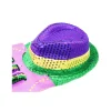 Mardi Gras Set – Necklace, Bowtie, Suspender, and Hat