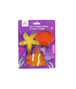 Marine Animal Cookie Cutters 4pcs
