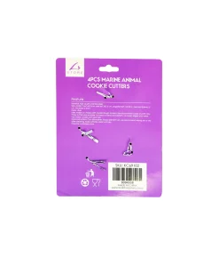 Marine Animal Cookie Cutters 4pcs