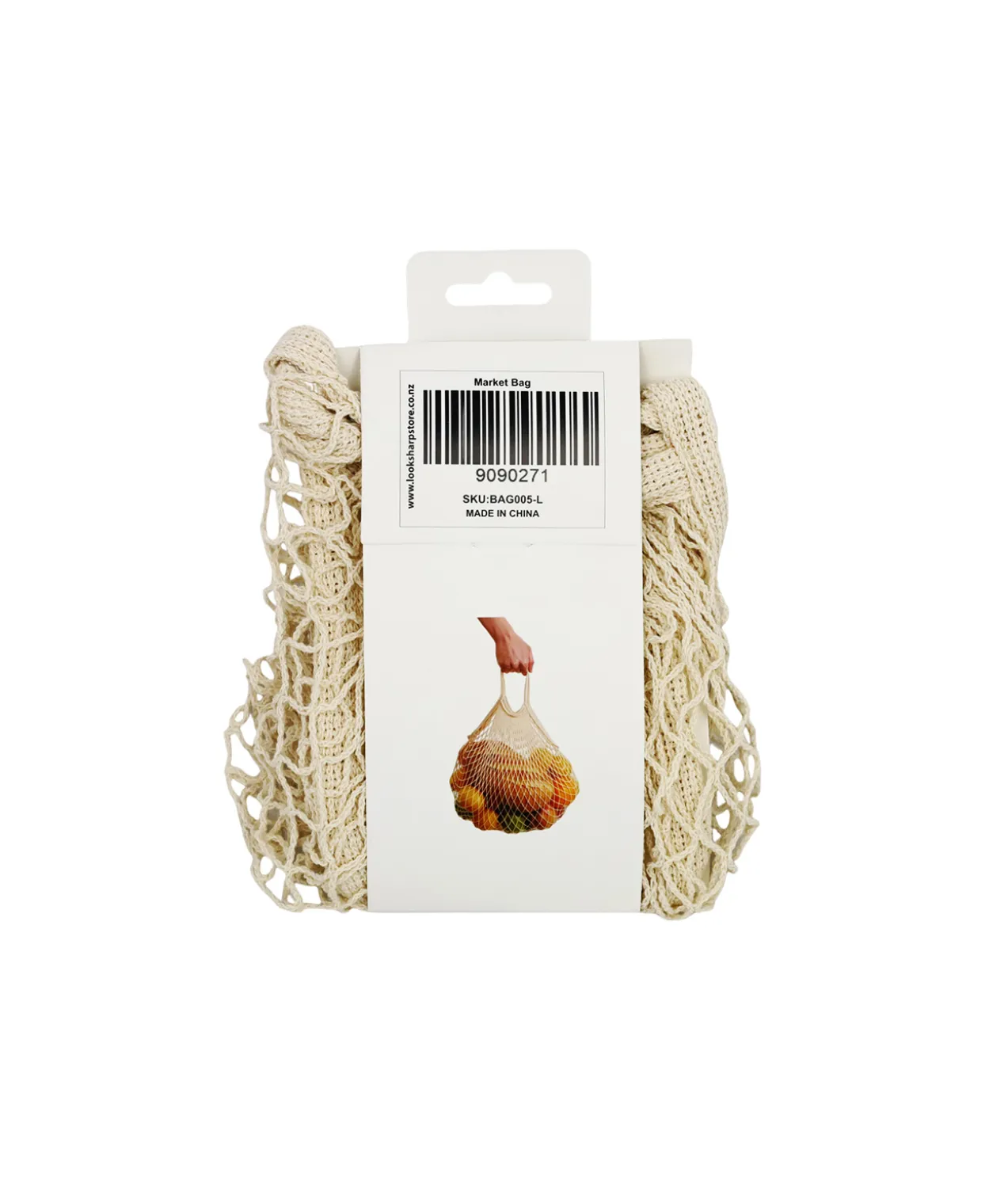 Market Off-White Cotton Bag 25x35x38cm