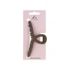 Matte Brown Wide Claw Hair Clip 1pc