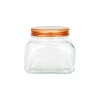 Medium Glass Storage Jar With Copper Lid