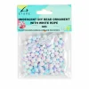 Medium Iridescent Pearl DIY Bead Ornament With White Rope 30g