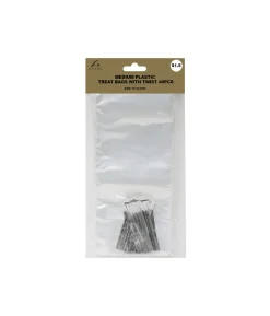 Medium Plastic Treat Bag With Twist 40pc