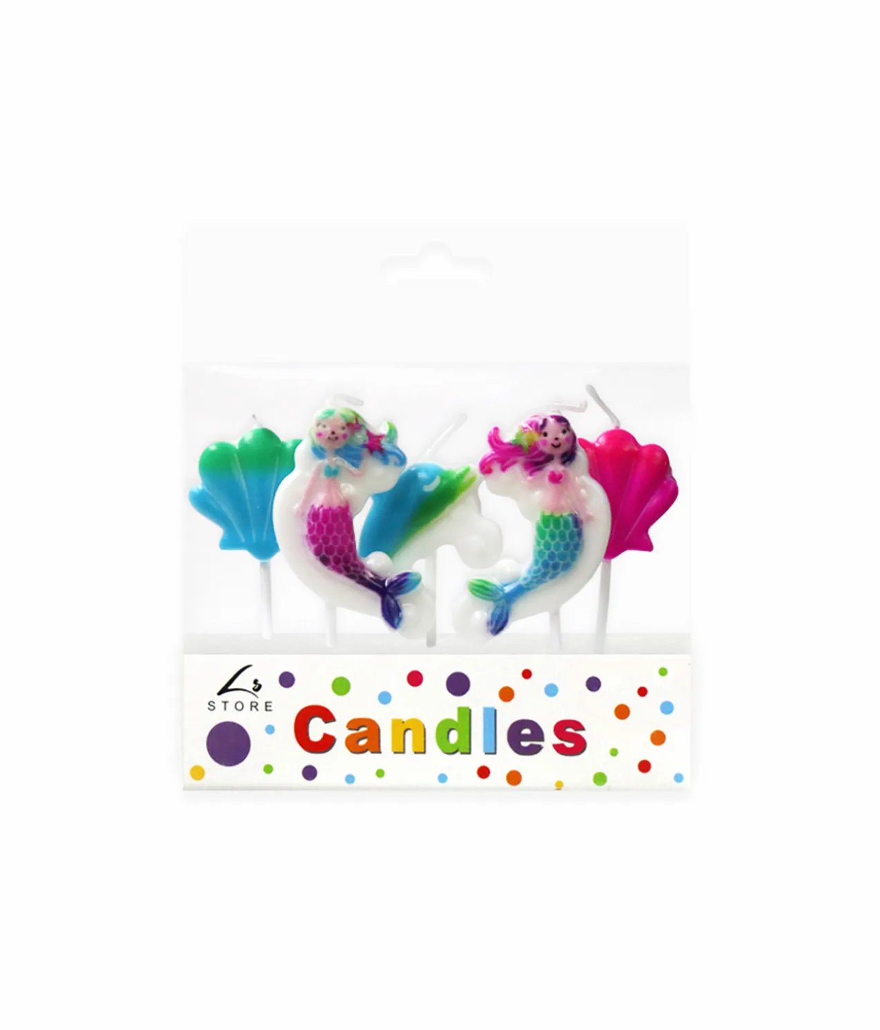 Mermaid Candles 5pk