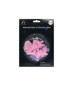 Mermaid Glow In The Dark Decorations 12pc