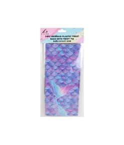 Mermaid Plastic Treat Bags With Twist Ties 24pk