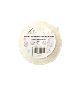 Mermaid Sticker Roll 2.5×2.5cm 500pc