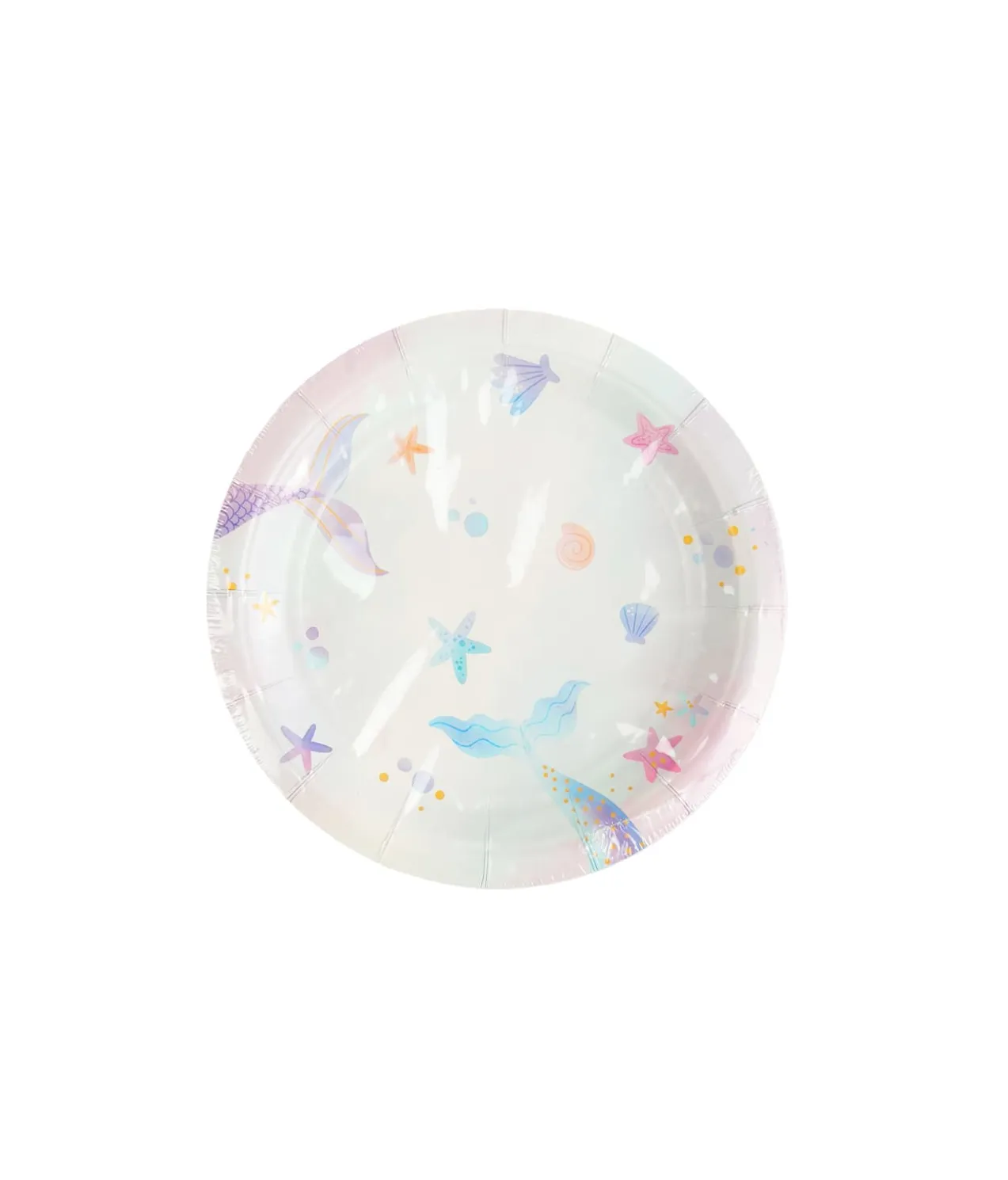 Mermaid Tail Paper Plate 9inch 12pcs