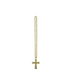 Metal Bling Necklace Gold Cross