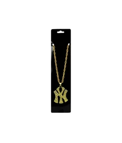 Metal Bling Necklace Gold New York