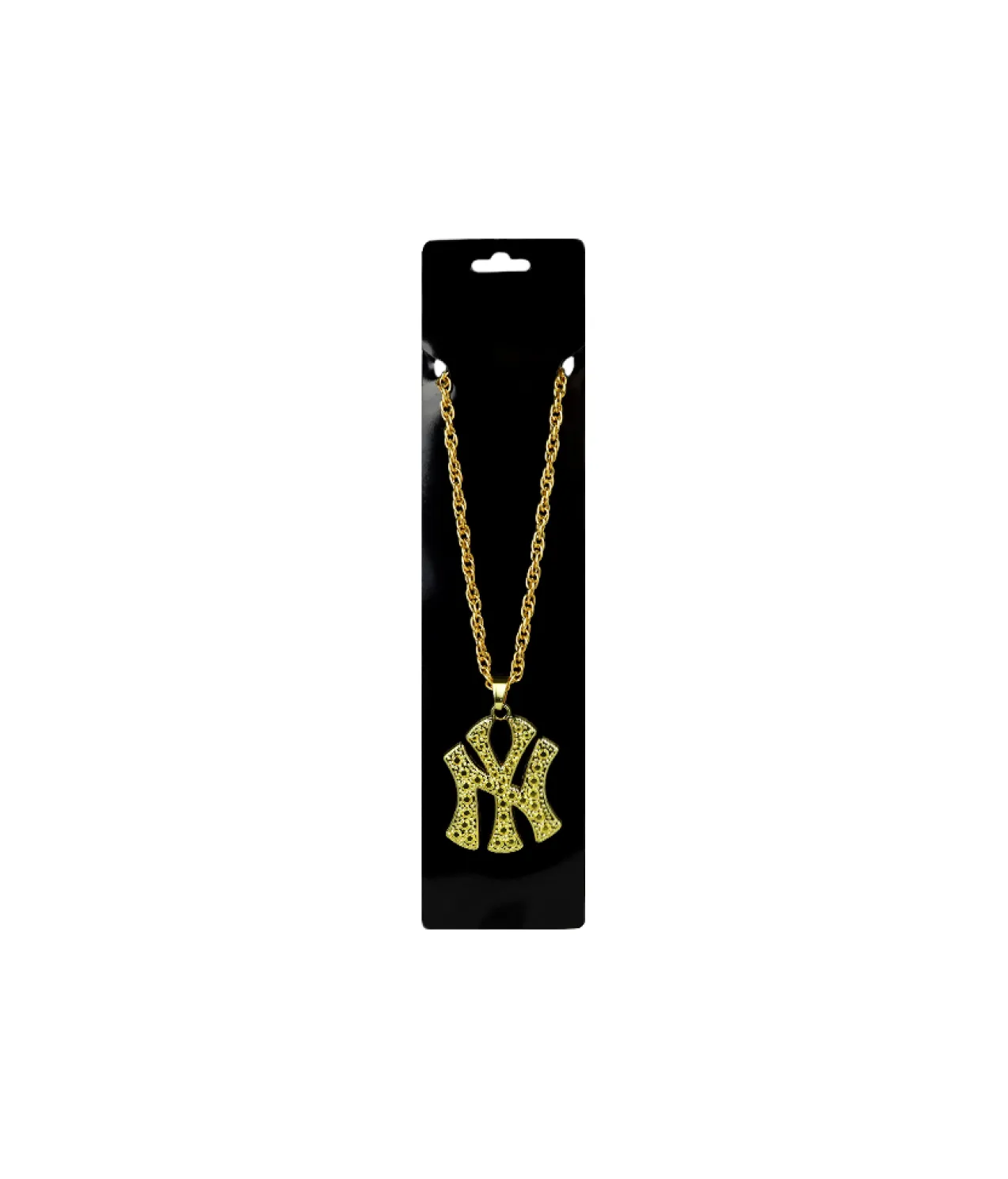 Metal Bling Necklace Gold New York