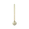 Metal Bling Necklace Gold Peace