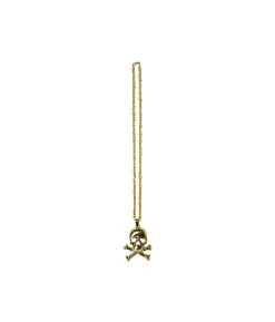Metal Bling Necklace Gold Pirate