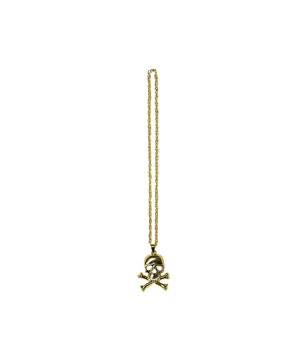 Metal Bling Necklace Gold Pirate
