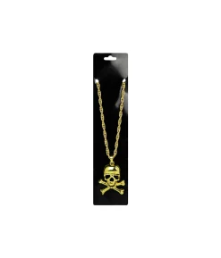 Metal Bling Necklace Gold Pirate