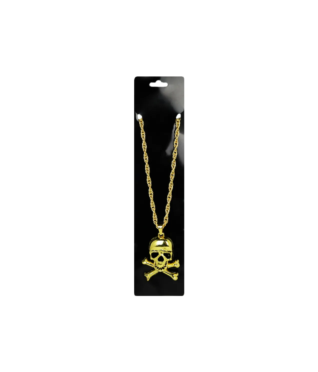 Metal Bling Necklace Gold Pirate