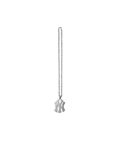 Metal Bling Necklace Silver New York