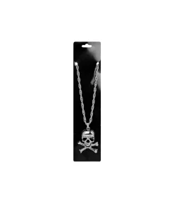 Metal Bling Necklace Silver Pirate