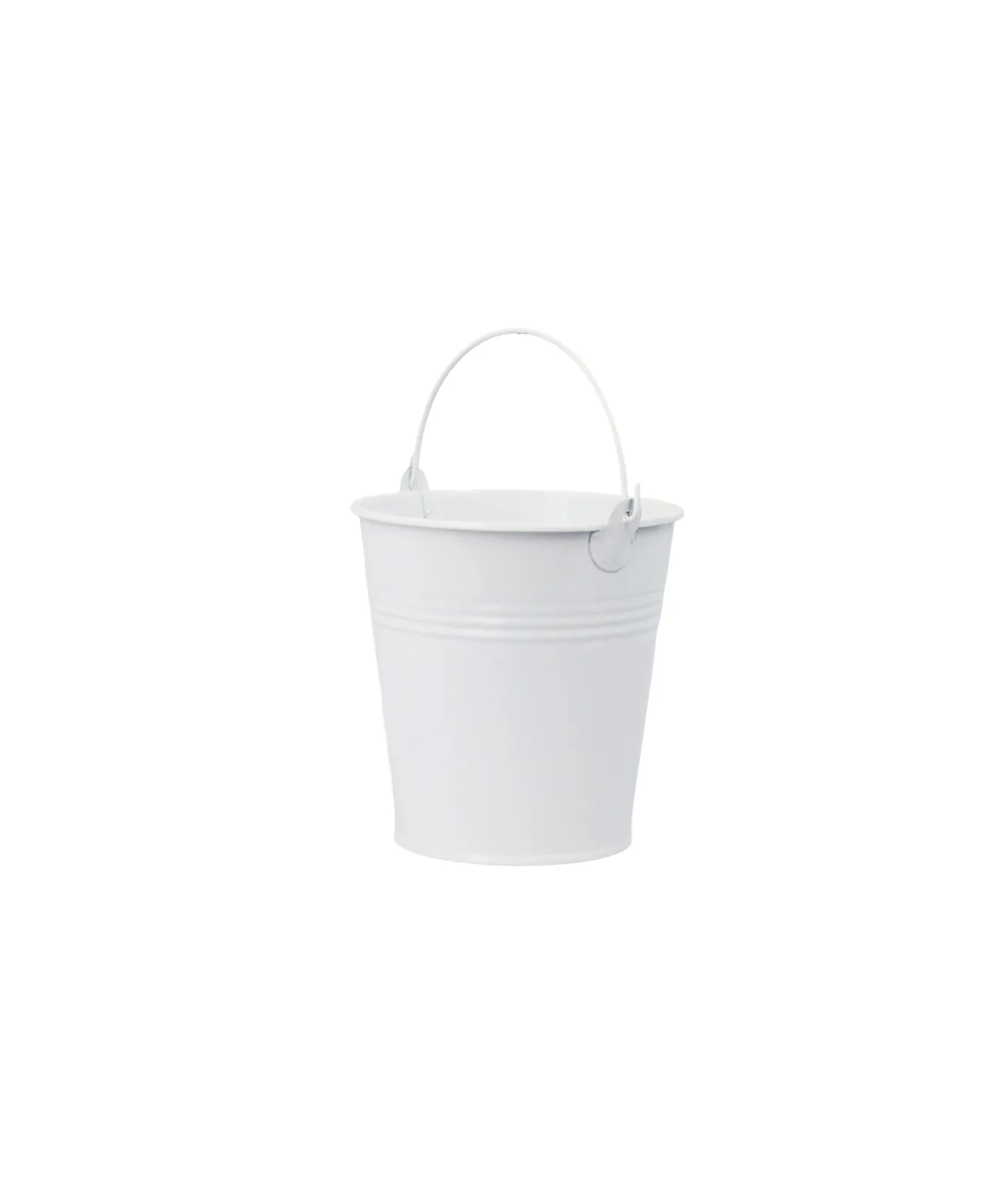 Metal Bucket With Handle Assorted 10.5x11cm