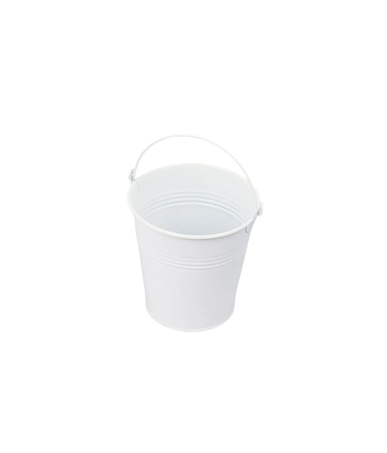 Metal Bucket With Handle Assorted 10.5x11cm