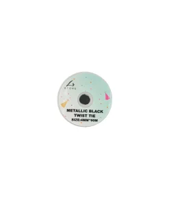 Metallic Black Twist Tie 4mm x 90m