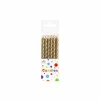 Metallic Gold Candles 12pk