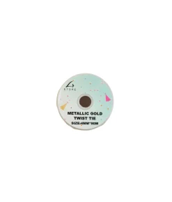 Metallic Gold Twist Tie 4mm x 90m