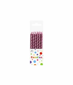 Metallic Light Pink Candles 12pk