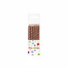 Metallic Rose Gold Candles 12pk