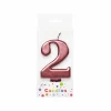 Metallic Rose Gold Number Candle 2