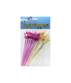 Metallic Wands Assorted 20pk