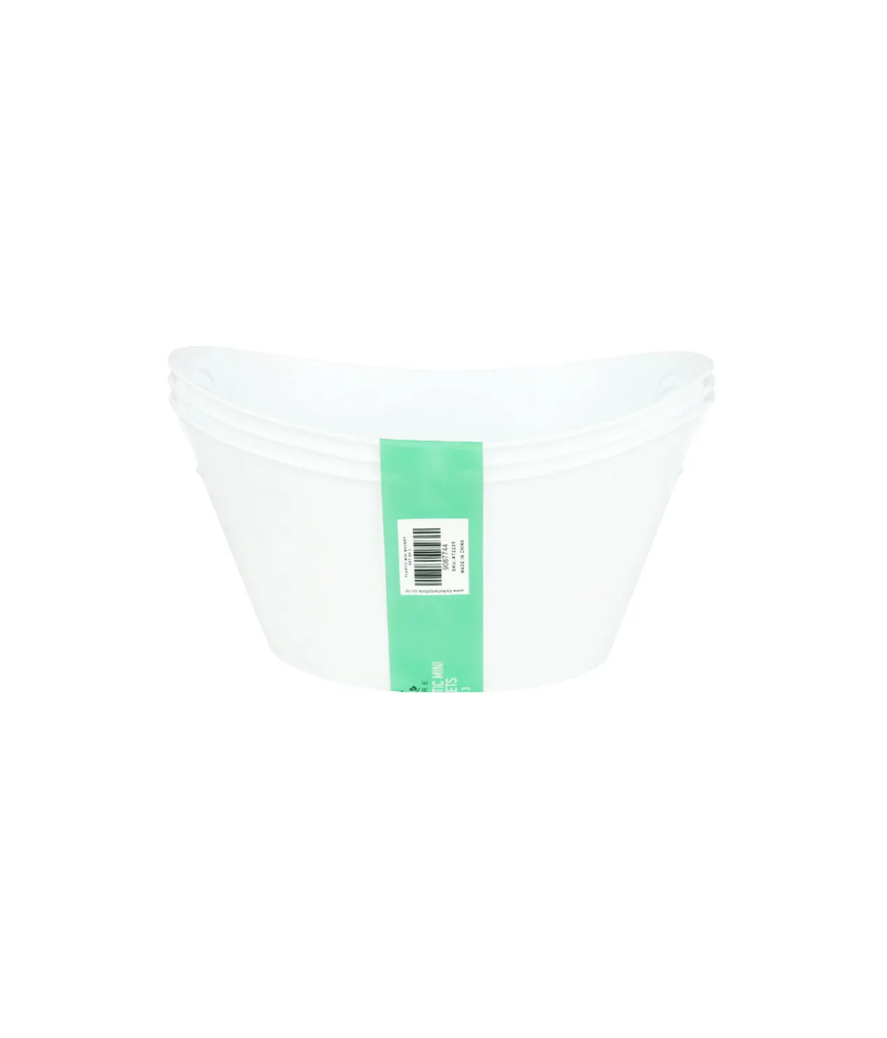 Mini Plastic Bucket Set 3pk