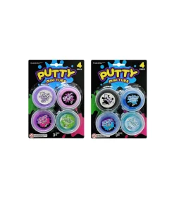 Mini Putty Tubs Assorted 4pk