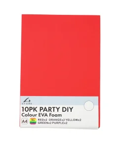 Mix Colour EVA Foam MIX A4 10pk