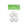 Mixed Confetti Latex Balloons 12inch 6pk